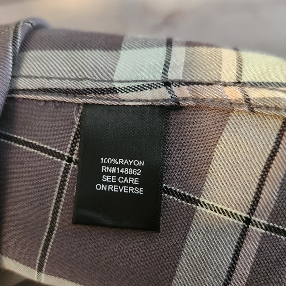 Challis Button Down Long Sleeve Shirt - Picture 3 of 10